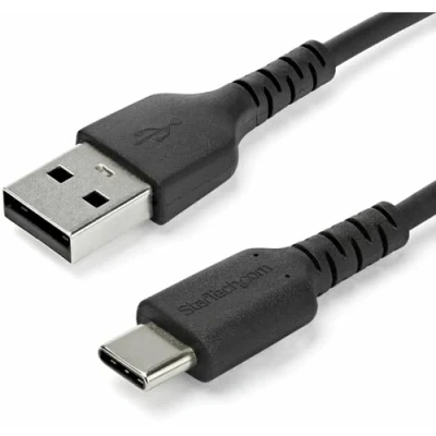 Image de Startech.com Câble USB C vers 2.0 de 1 m Haute qualité Cordon Type A Compatible Thunderbolt 3 M/M Noir (RUSB2AC1MB)