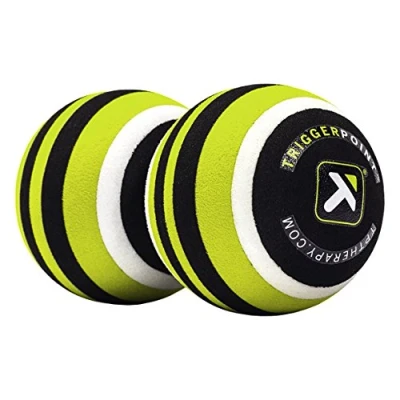 Image de TriggerPoint MB2 Ball Double Balle de Massage Mixte Adulte, Citron Vert, Noir, Blanc, Taille Unique