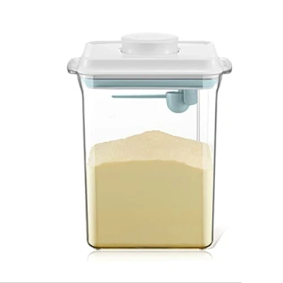 Image de Nocsm 2300ml Distributeur De Lait en Poudre. RéCipient à Poudre Scellé. BoîTe Rangement Portable pour Poudre.Joint éTanche L&#039;Humidité Stocker Le Poudre,Aliments, CéRéAles.