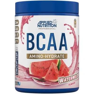 Image de Applied Nutrition Amino Hydrate BCAA en Poudre, Complément d&#039;Acides Aminés à Chaîne Ramifiée, Poudre Essentiels, Boisson Énergétique (450g, Watermelon)