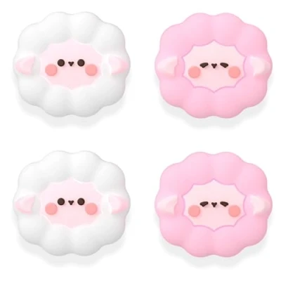 Image de MatoSan® Lot de 4 capuchons joystick compatibles avec Nintendo Switch Grip Joy Con Thumbstick Lite OLED Accessoires Thumb Grips (Cute Sheep)