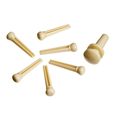 Image de Planet Waves PWPS11 Jeu de 7 vis chevalet avec fin en moulage par injection Ivoire