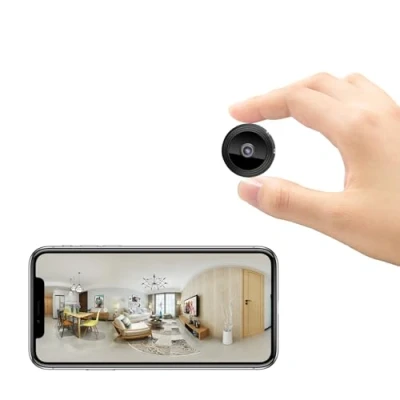 Image de Mini Camera Espion sans Fil Invisible 1080P Caméra de Surveillance WiFi Interieur/extérieur Micro a Distance Discrete Enregistreur Spy Cam Cachée avec Détection Mouvement