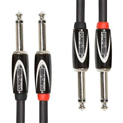 Image de Câble d’interconnexion gamme Black Roland Connecteurs jack 1/4 de pouce, 1,5 m RCC 5 2814