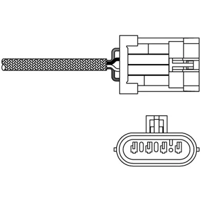 Image de DELPHI ES20300 12B1 Sonde lambda planaire, chauffé FIAT: Punto I 3/5 portes, Cabriolet