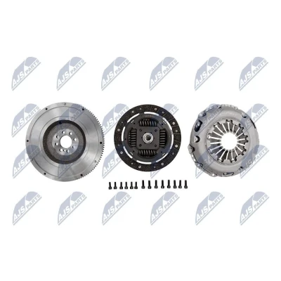 Image de NTY NZS PL 003 kit d&#039;embrayage avec mécanisme d&#039;embrayage, sans butée hydraulique volant moteur, de vis, disque