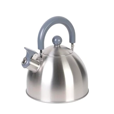 Image de Cuisy KC2118 Bouilloire Tous Feux Acier Inoxydable Blanc/Rouge/Vert/Noir 20,5 x 18,3 21,3 cm 1,5 L Coloris Aléatoire