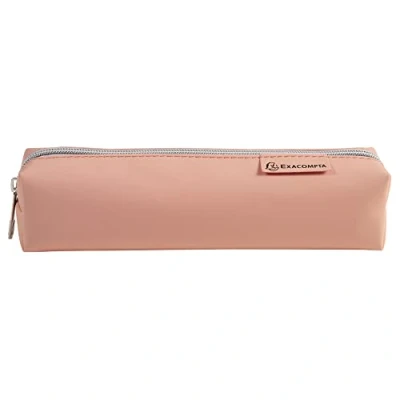 Image de Exacompta Réf. 52580E 1 Trousse carrée Aquarel fabriquée en polyuréthane gomme toucher soft touch doublure polyester dimensions 22,5 x 5 cm couleurs aléatoires