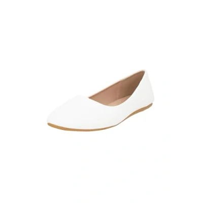 Image de Elara Ballerines Femme Confortable Slip Ons Plat Chunkyrayan Neu DY 10A White 40