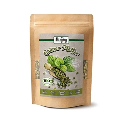 Image de Biojoy Poivre vert en grain BIO (100 g), Graines de pour moulin