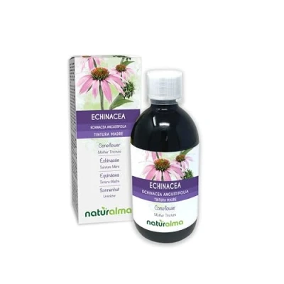 Image de Échinacée (Echinacea angustifolia) racines Teinture Mère sans alcool Naturalma Extrait liquide gouttes 500 ml Complément alimentaire Végétalien ou végan