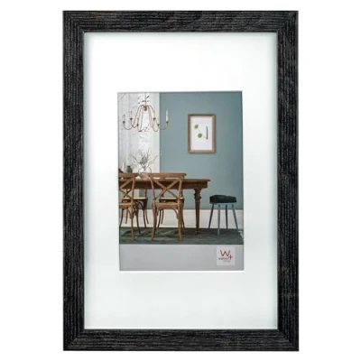 Image de walther design cadre photo gris foncé 60 x 80 cm avec passe partout, en bois Fiorito EF080D