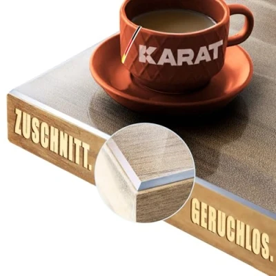 Image de KARAT Film de protection table, transparent mat, avec bords biseautés, nappe sur mesure, taille au choix, impérial, L x : 70 135 cm
