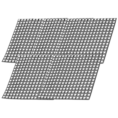 Image de AZDelivery 5 x Matrice de Led RGB WS2812B 16x16 256 Module flexible 5050SMD IC Fonctions couleur adressables individuellement avec DC5V Compatible Raspberry Pi