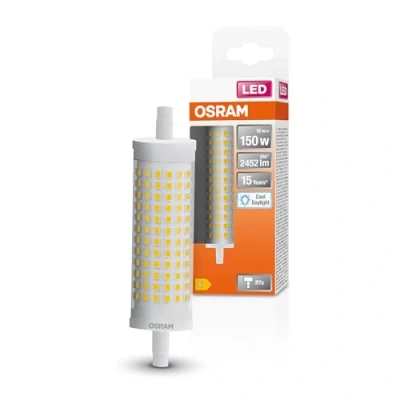 Image de OSRAM LED Line Lampe mit R7s Retrofit Sockel, 19 W / 2452 lm, klar, kaltes Tagesichtweiß 6500 K, nicht dimmbar. IP20, bleifreies Glas, 28mm DM,6 Pack
