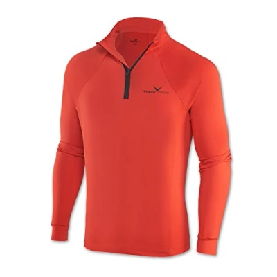Image de Black Embout Crevice â“ col roulé Maillot à Manches Longues, de sous Combinaison, Ski Fonctionnel, Couche intermédiaire, Nombreuses Couleurs Assorties bcr1120
