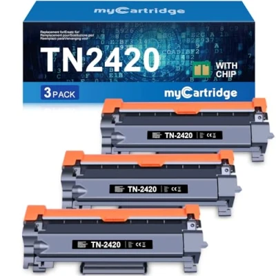 Image de myCartridge TN2420 TN 2420 Toner Compatible pour 2410 MFC L2710DW HL L2350DW DCP L2530DW L2375DW L2550DN L2310D L2730DW L2750DW (3 Noir)
