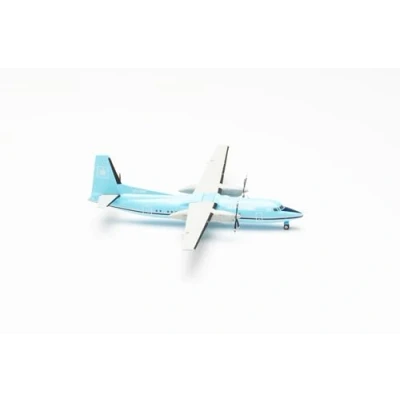 Image de Herpa Maquette Avion Maersk Air Fokker 50 OY MMT, echelle 1/200, Model, pièce de Collection, d&#039;avion avec Support, Figurine Metal