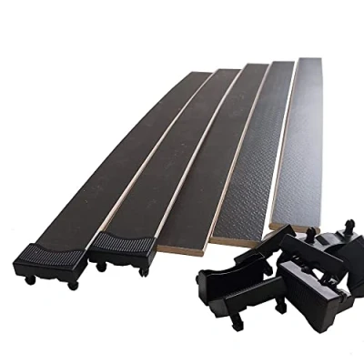 Image de EBAC Literie 5 Lattes Grises + Embouts 680x48x8 mm pour sommier/bz/clic clac