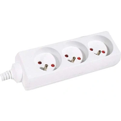Image de CONECTICPLUS Multiprise électrique 3 prises sans interrupteur 4m blanche