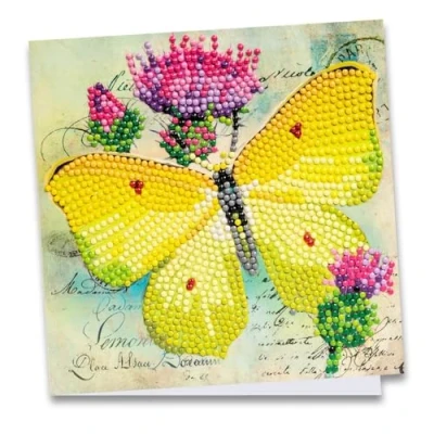 Image de Ideen mit Herz Diamond Painting Carte de vœux avec enveloppe et outils Motif citron 16 x cm 370 g/m²