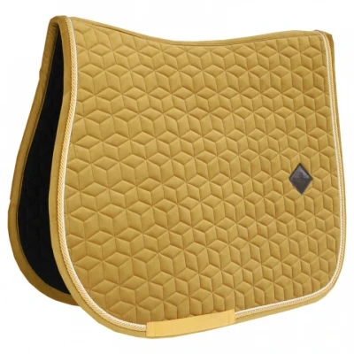 Image de Kentucky Tapis de Selle Velvet Saut Moutarde Cob