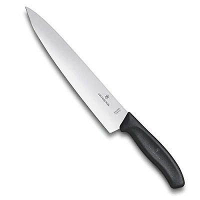 Image de Victorinox Swiss Classic Couteau à Découper en Boîte Cadeau, Passe au lave Vaisselle, Inoxydable, Noir