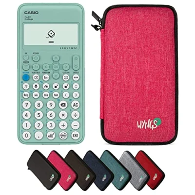 Image de CALCUSO Ensemble de Base Rose avec Calculatrice Casio FX 92 College ClassWiz