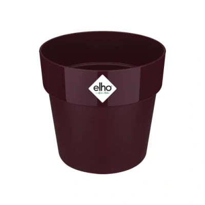 Image de Elho Bac à fleurs rond jardinière mûre violet 2,9 L 18x17 cm
