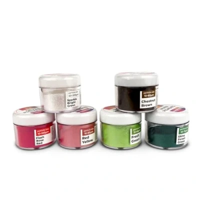 Image de Spring SET 6 Pigments Colorants Naturels effet printanier, poudre colorante pour savon, slime, résine époxy, bougies