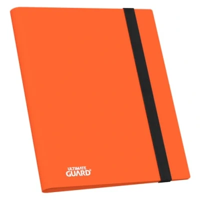 Image de Ultimate Guard Flexxfolio Classeur de cartes à collectionner avec 9 poches latérales par page Jusqu&#039;à 360 Orange, album collection robuste conçu pour les TCG double