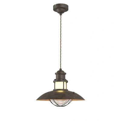 Image de Lindby Suspension Louisanne à intensité variable (Bord de mer) en Marron Métal e. a. pour Couloir (1 lampe,à E27), Luminaire, Lampe Plafond, Luminaire Plafonnier, Suspendue