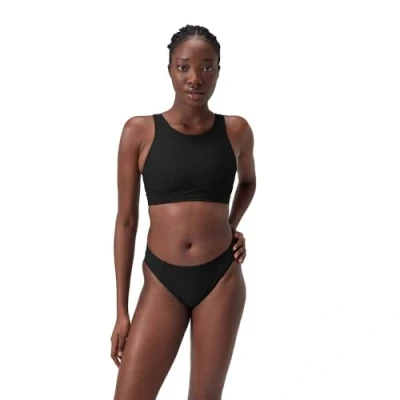 Image de Speedo Haut à Col uni avec Filet, Natation Fitness, Design Élégant Filet pour Femme, Anthracite, M