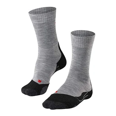 Image de FALKE TK2 Explore W SO laine épaisses anti ampoule 1 paire, Chaussettes de randonnée Femme, Gris (Light Grey 3403), 41 42