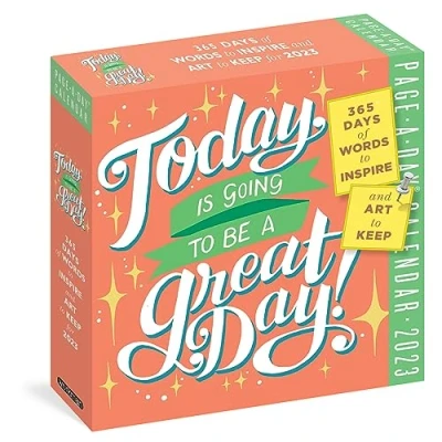 Image de Today Is Going to Be A Great Day! Page Day Calendar 2023: 365 Days of Words Inspire and Art Keep