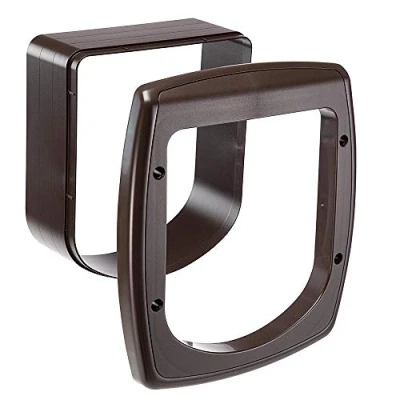 Image de Ferplast Extension pour Porte Chats Chatière avec Puce Basculante Swing Microchip Extension, 22,5 x 16,2 H 25,2 cm, Profondeur 5 Marron Taille Unique