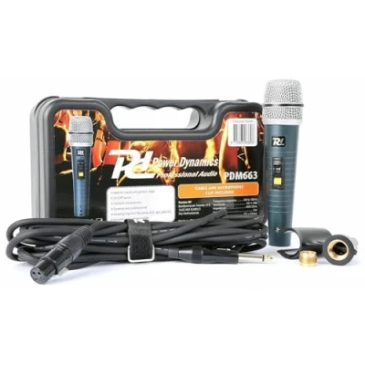 Image de Power Dynamics PDM663 Microphone dynamique professionnel Noir