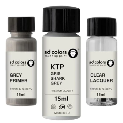 Image de SD COLORS Ktp Peinture de retouche pour réparation des rayures Gris requin 15 ML