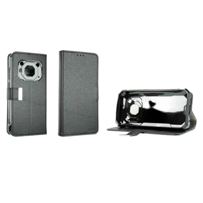 Image de caseroxx Coque pour Blackview BV6200 Rabat Housse Étui de Protection Antichoc Smartphone (Coque Coloris Noir)