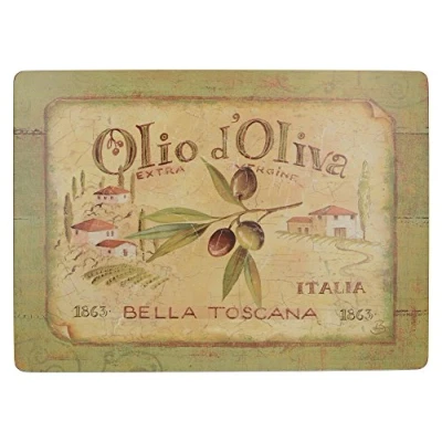 Image de Creative Tops Wine Premium Lot de 4 sets Table avec dos en Liège, Multicolore, Large Placemats