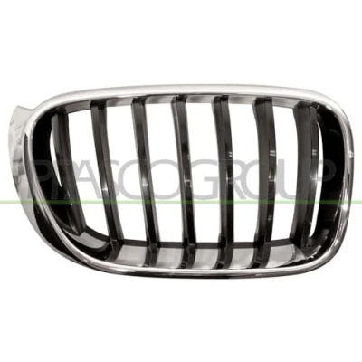 Image de BLIC 6502 07 00939944P Calandre avant droite chrome, noir BMW: X3