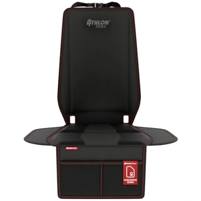 Image de ATHLON TOOLS Tapis de siège Auto avec Protection latérale Ajustement Optimal Compatible Isofix Rembourrage épais pour sièges Enfants, Coques bébé et rehausseurs Design breveté à Hambourg