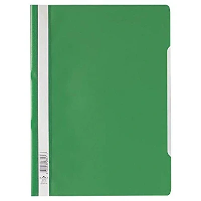 Image de Durable 252305 Lot de 25 Chemise à lamelles format A4 couverture transparente dos opaque Vert