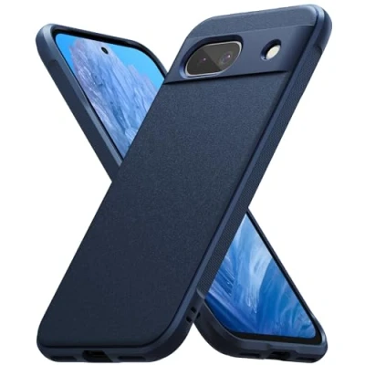 Image de Ringke Coque Compatible avec Google Pixel 8a [Onyx] Antidérapant Antichoc Protection Robuste Flexible Ultra Fine TPU Souple Durable Étui pour Navy