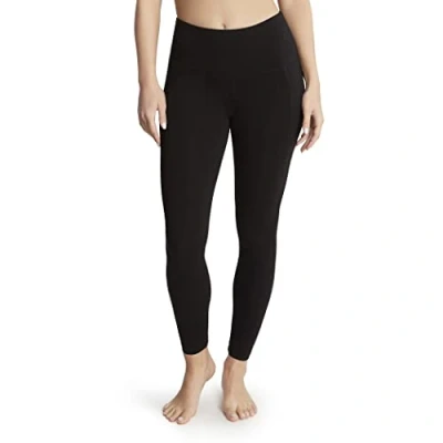 Image de Jockey Legging Basique en Coton Extensible avec Poche latérale, Noir Profond, M Femme