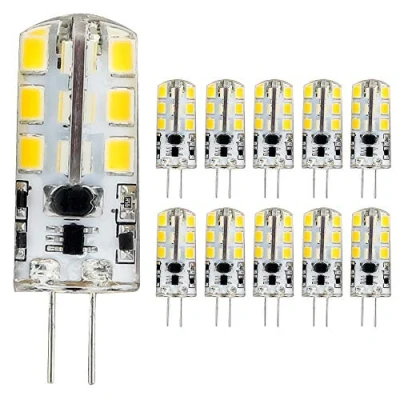 Image de Mengjay® Lot de 10 ampoules LED G4 3,5 W Blanc chaud 24 SMD Angle d&#039;éclairage 360 AC/DC 12 V