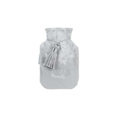 Image de WEB2O Mini Bouillotte Chaufferette Poche avec Housse en Polaire Toute Douce **Edition limitée** (Pompon)