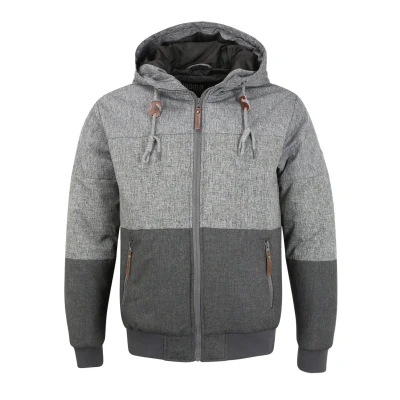 Image de Indicode Jeans Idhannibal Veste d&#039;hiver, Homme, Taille: Large, Light grey mix