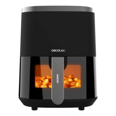 Image de Cecotec Friteuse à Air sans Huile de 4 L avec Fenêtre Cecofry Fantastik Window 4000. Fryer. 1400 W, 9 Menus, Contrôle Tactile, Technologie PerfectCoo, 80 200ºC, Temps Ajustable