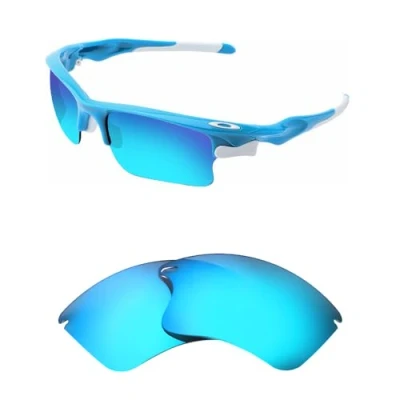 Image de HiCycle2 Verres polarisés de rechange pour lunettes soleil Oakley Fast Jacket XL, bleu